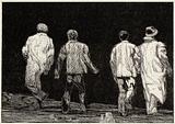 Palle Nielsen: "Timebog" (op. 41), stengravure, 1975.