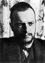 Paul Klee (1879-1940) i 1911 fotograferet af Alexander Eliasberg. Public domain.